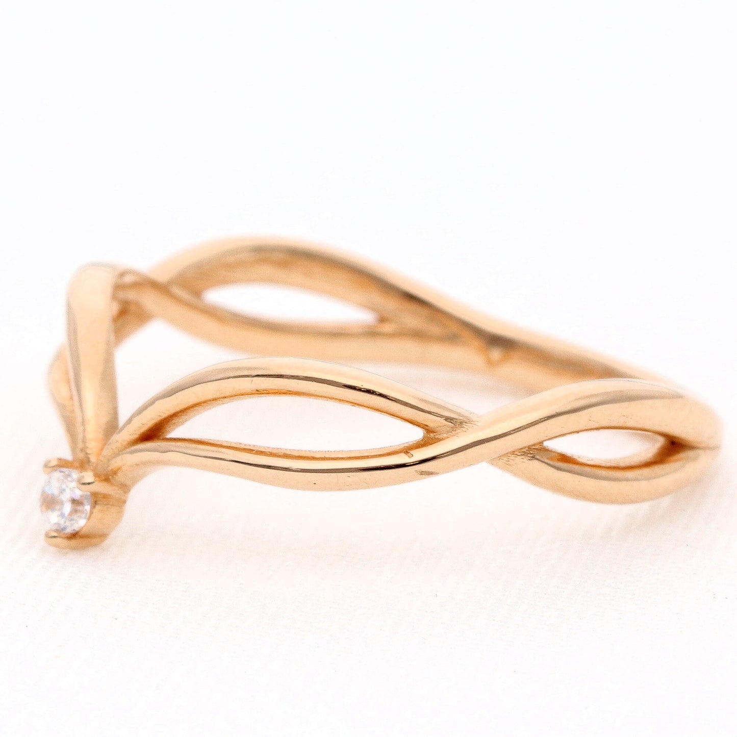 Auksinis žiedas su cirkoniu vestuviniaiziedai.lt