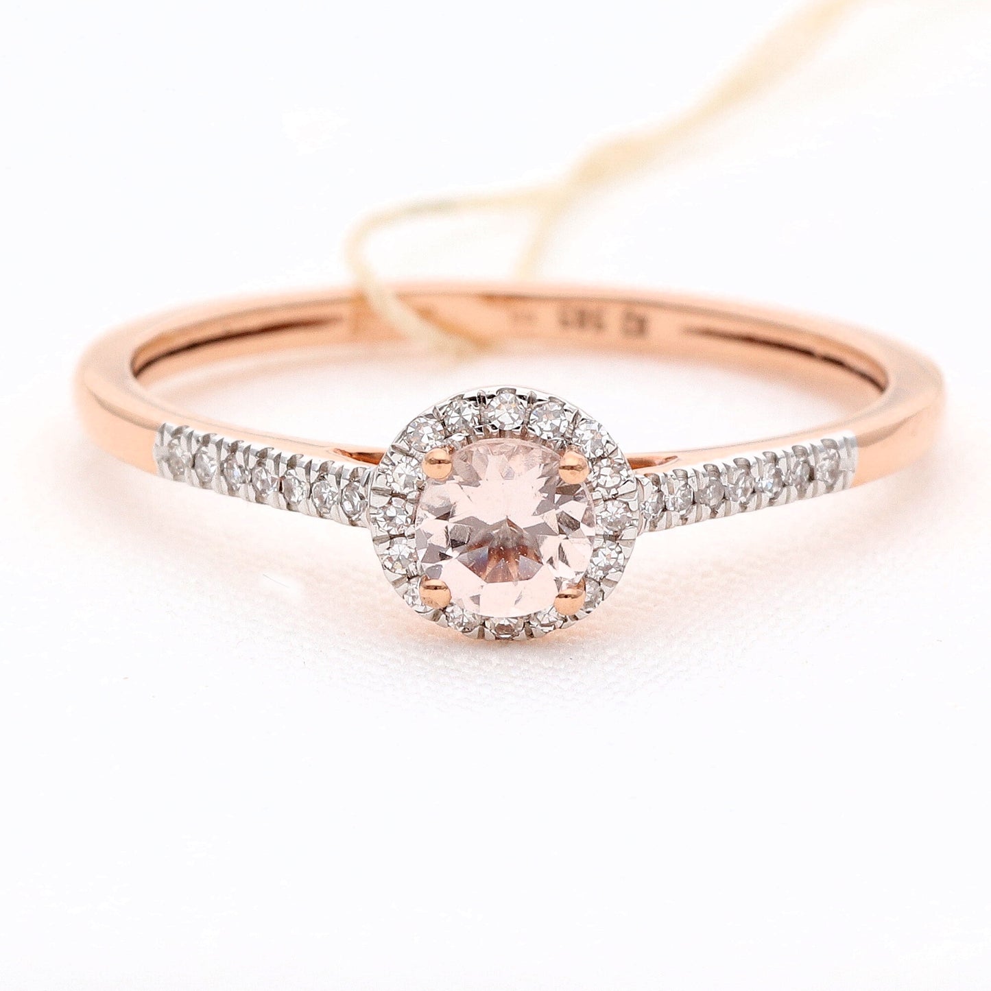 Auksinis žiedas su deimantais 0,14ct