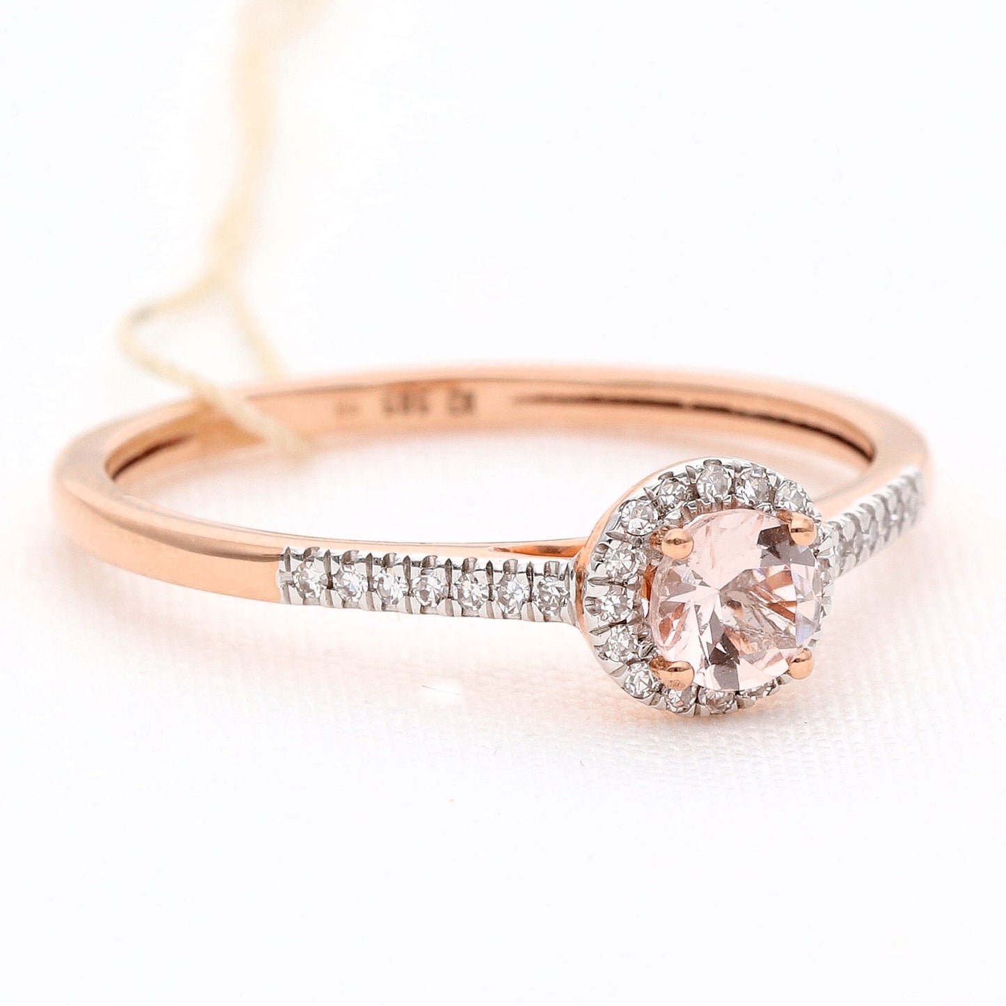 Auksinis žiedas su deimantais 0,14ct
