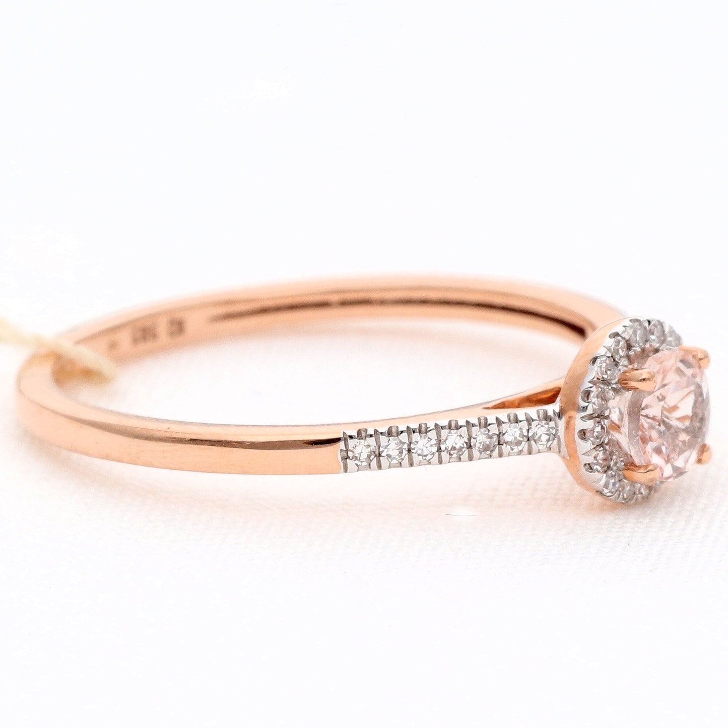 Auksinis žiedas su deimantais 0,14ct