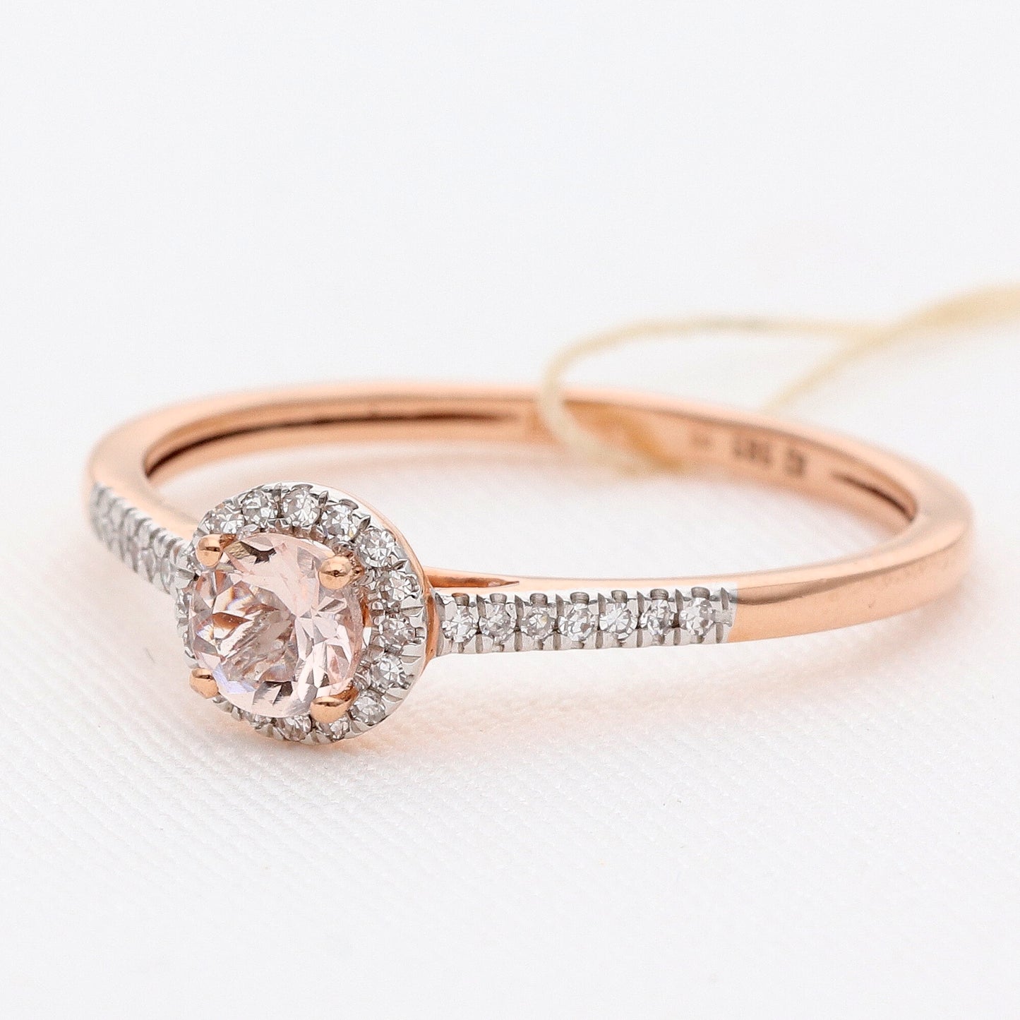 Auksinis žiedas su deimantais 0,14ct