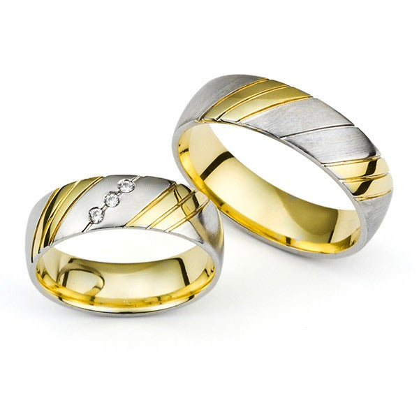 Modernūs vestuviniai žiedai su briliantais vestuviniaiziedai.lt