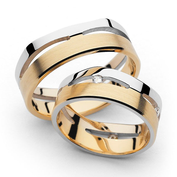 Modernūs vestuviniai žiedai su briliantais vestuviniaiziedai.lt