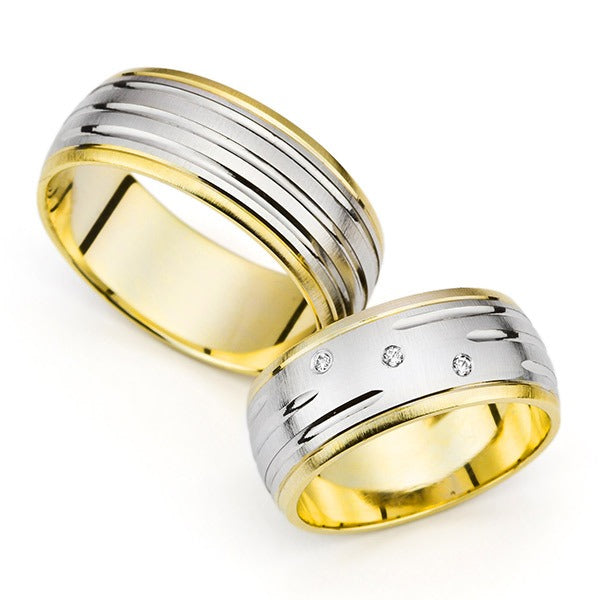 Modernūs vestuviniai žiedai su briliantais vestuviniaiziedai.lt