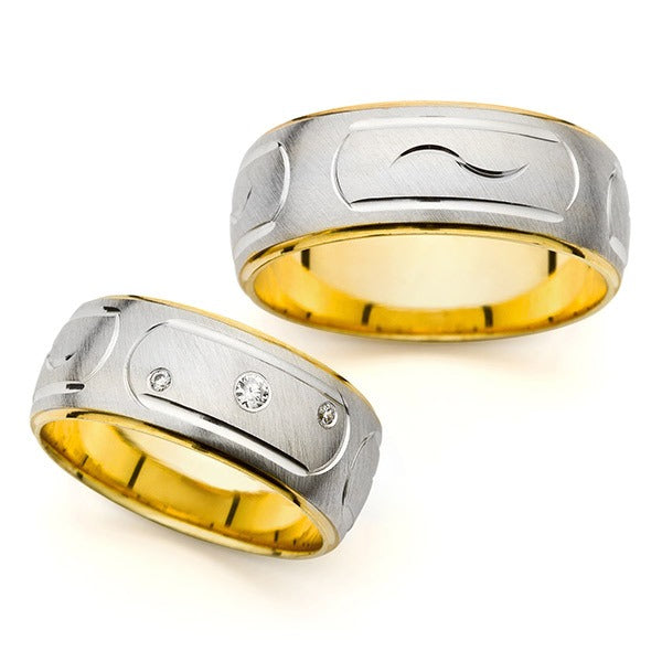 Modernūs vestuviniai žiedai su briliantais vestuviniaiziedai.lt