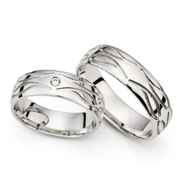 Vestuviniai žiedai su brilaintais vestuviniaiziedai.lt