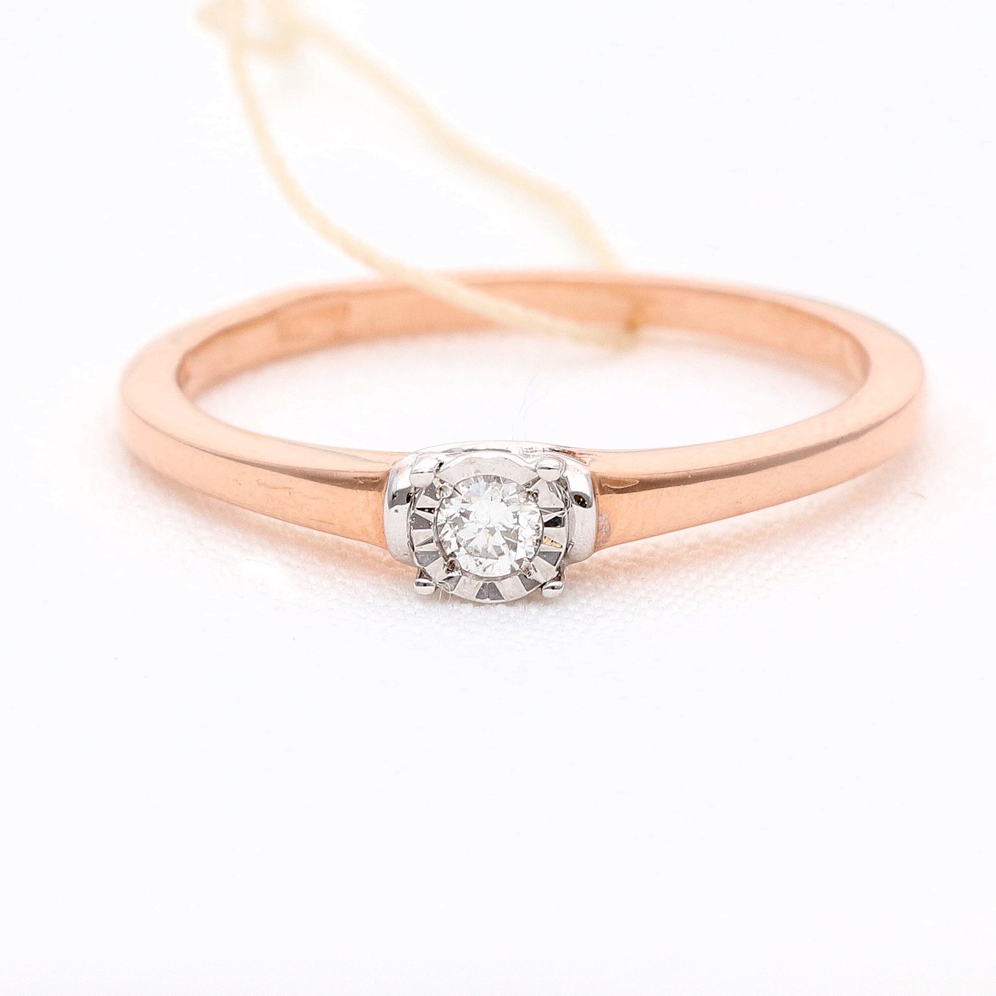 Sužadėtuvių žiedas su deimantais 0,05ct vestuviniaiziedai.lt
