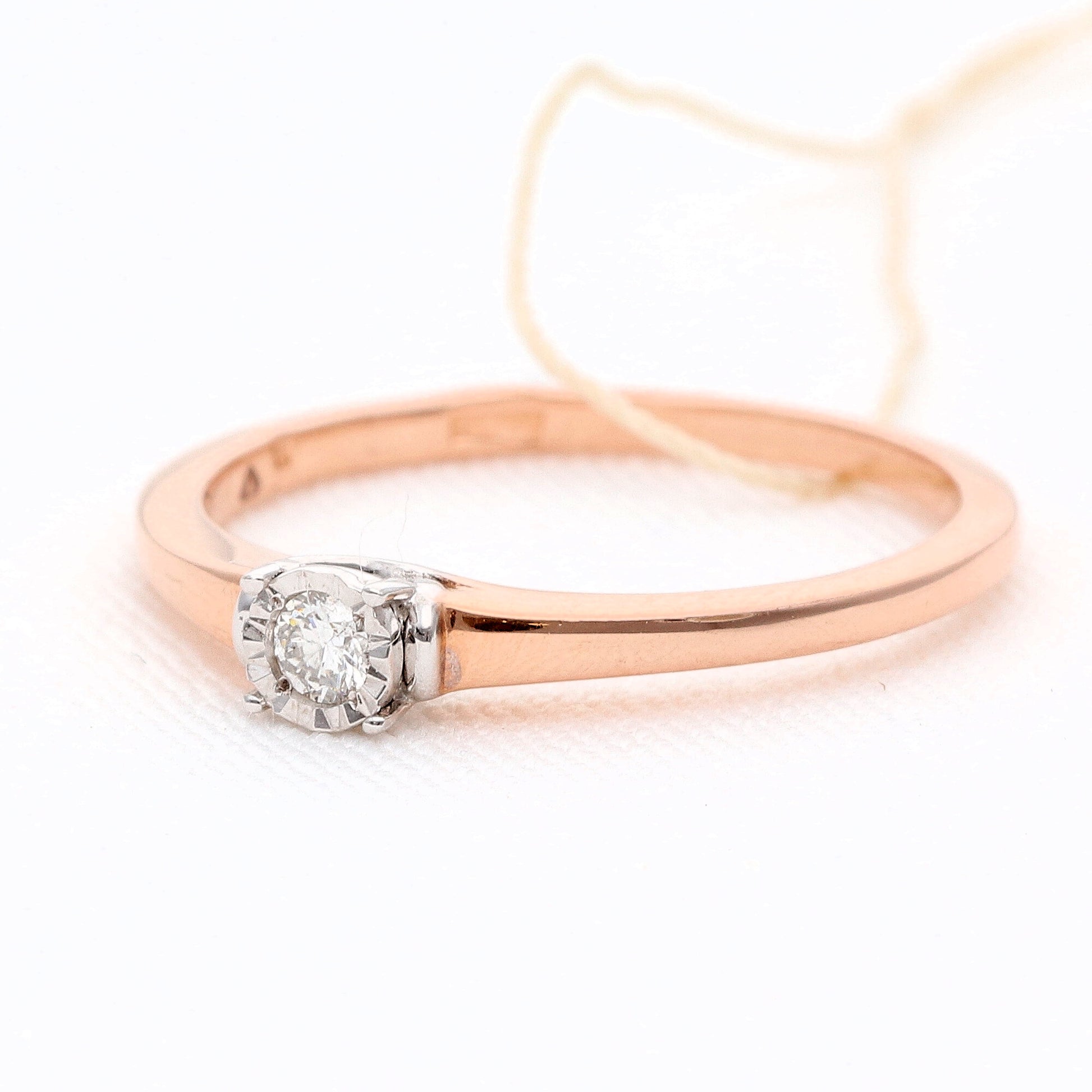 Sužadėtuvių žiedas su deimantais 0,05ct vestuviniaiziedai.lt