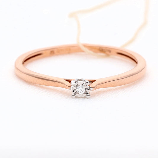 Sužadėtuvių žiedas su deimantu 0,01ct vestuviniaiziedai.lt