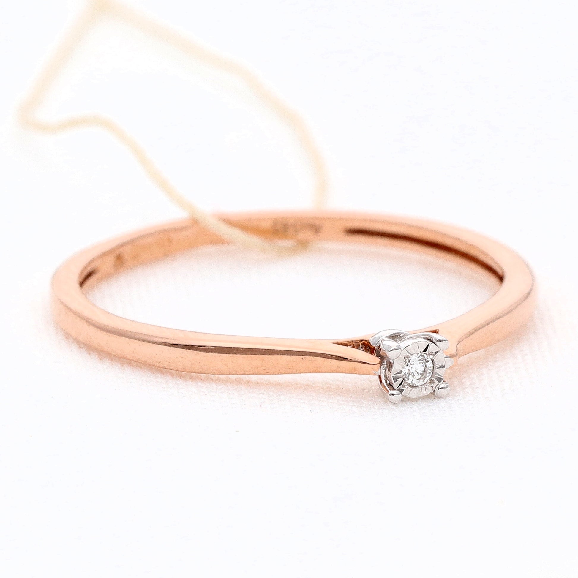 Sužadėtuvių žiedas su deimantu 0,01ct vestuviniaiziedai.lt