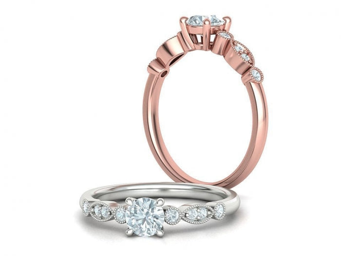 Sužadėtuvių žiedas su cirkoniais vestuviniaiziedai.lt