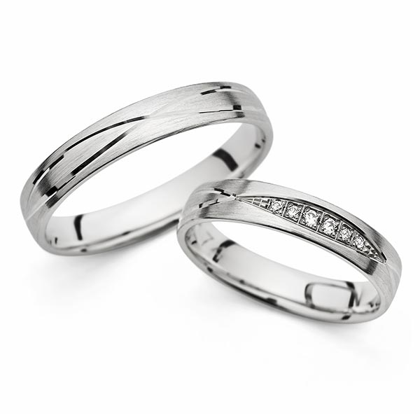 Vestuviniai žiedai su brilaintais