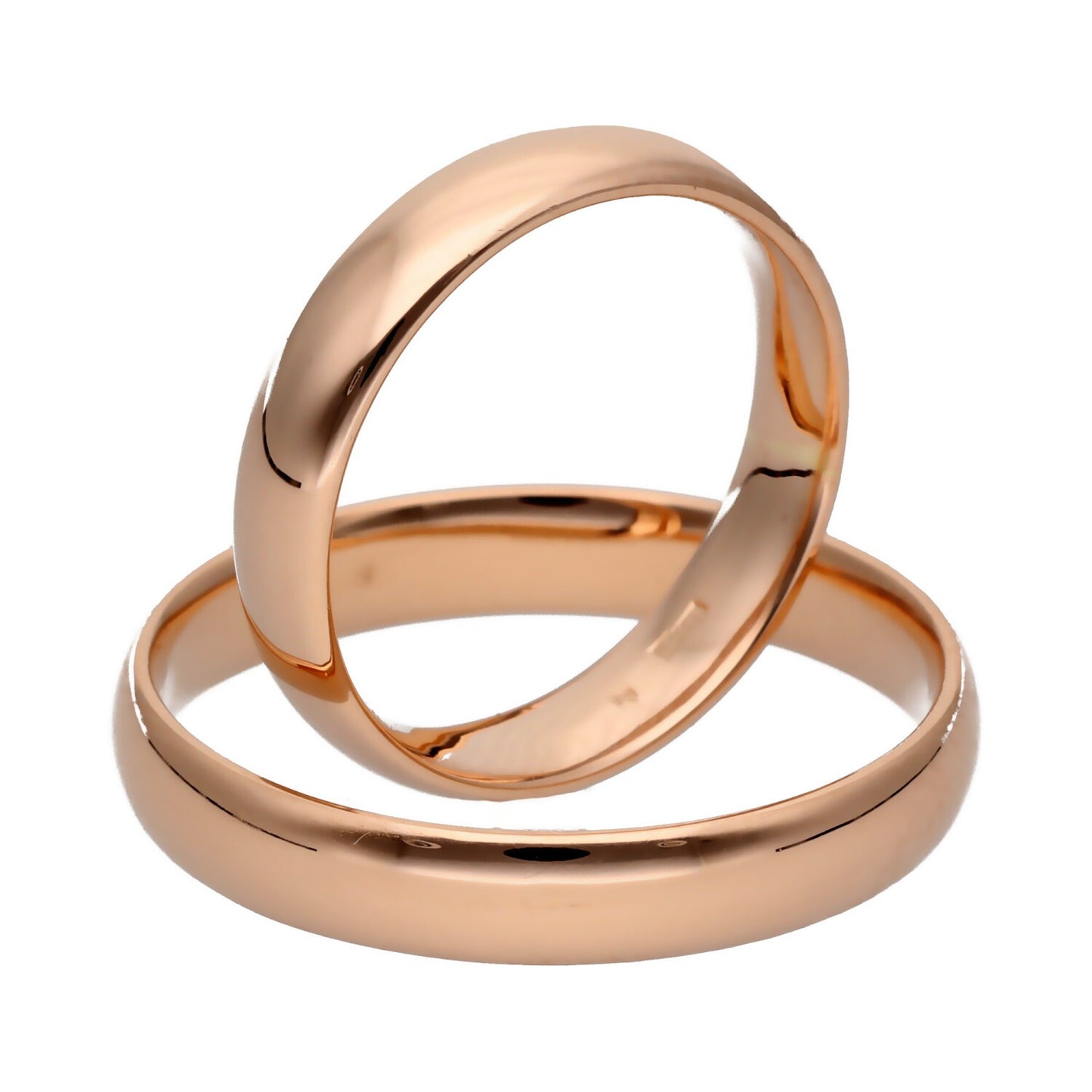 Klasikiniai vestuviniai žiedai 4mm pločio su komfortu vestuviniaiziedai.lt