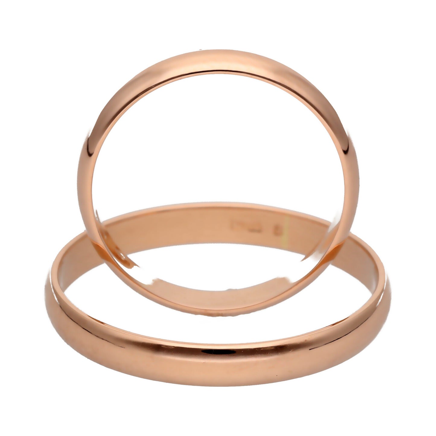 Klasikiniai vestuviniai žiedai 3mm pločio su komfortu vestuviniaiziedai.lt