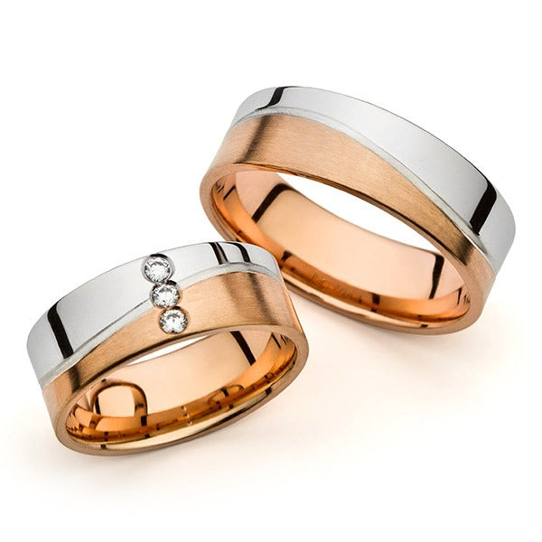 Modernūs vestuviniai žiedai su briliantais vestuviniaiziedai.lt