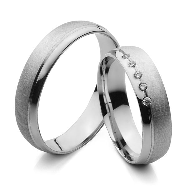 Vestuviniai žiedai su brilaintais