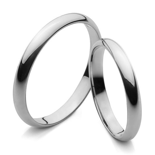 Klasikiniai vestuviniai žiedai 3mm pločio