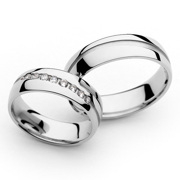Vestuviniai žiedai su brilaintais vestuviniaiziedai.lt